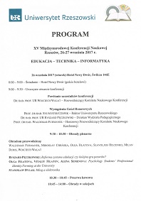 Program konferencji 2018